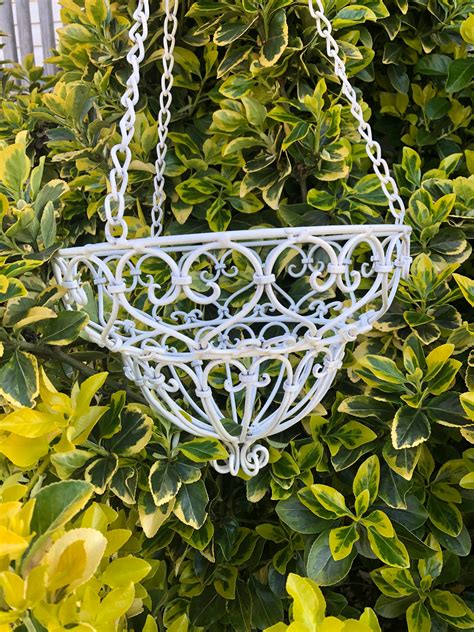 ornate metal hanging baskets